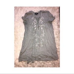Lulu’s Front Lace Embroidered Dress •Size XL•